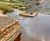 Concrete filled bagwork helps create bridge access route to woodland 7