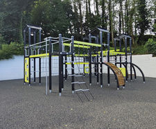 New play frame and safety surfacing for primary school - Cornwall