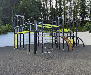New play frame and safety surfacing for primary school - Cornwall