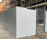 Hoardfence temporary hoarding secures Myco construction site - on this page
