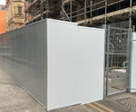 Hoardfence temporary hoarding secures Myco construction site