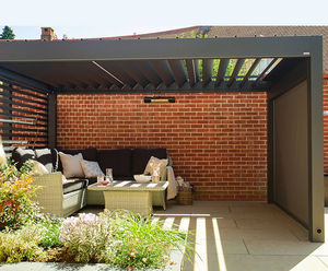 Raaft Pergola - aluminium and timber modular rooftop terrace shelter