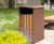 Arca - modular outdoor litter bins, steel or timber cladding 5