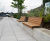 Wall-top and gabion-mounted timber seating 5