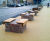 Wall-top and gabion-mounted timber seating 13