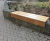 Wall-top and gabion-mounted timber seating 16