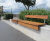 Wall-top and gabion-mounted timber seating 17