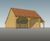 2-bay oak-framed garage kit with gable end and log store 2