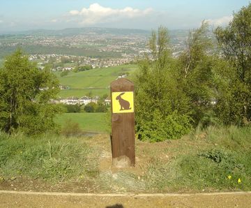 Waymarker discs for footpaths, bridleways and cycle routes