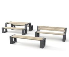 Matrix - recycled plastic outdoor seating range