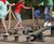 Colourful balance trails for active play made from recycled plastic 1