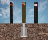GoPlastic bollards - square, dome top and removable design options - on this page