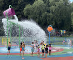 Inclusive splash park and refurbished changing rooms for Tredegar Park