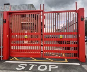 FoldGuard RCS - impact tested, automatic bi-folding gate (PAS 68)