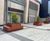 Custom steel planters with hardwood seating 12