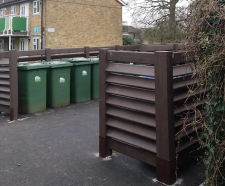 Recycled plastic bin bays for Southampton City Council initiative