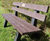 Recycled Plastic Porto Bench - recycled plastic outdoor park seating 2
