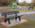 Recycled Plastic Porto Bench - recycled plastic outdoor park seating 1