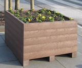 Rotterdam Planter - recycled plastic outdoor box planter - on this page