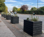 Agora recycled plastic planter