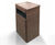 Heavy-duty recycled plastic covered public litter bin (100 litre) 1