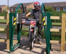K Barriers - effective motorcycle access control