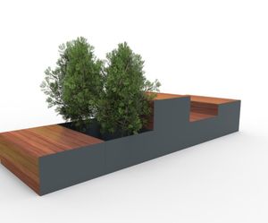 Puczynski Parklet 21 04 19 - street furniture with integrated planting