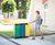 Division - steel outdoor litter bin with tilting liner 1