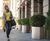 Duo - steel freestanding planters for outdoor spaces 16