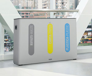Milano - steel indoor recycling bin