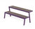 Casteo - modular steel and wood outdoor break table with seating 2