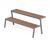 Casteo - modular steel and wood outdoor break table with seating 3