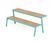 Casteo - modular steel and wood outdoor break table with seating 4