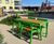 Casteo - steel and wood outdoor picnic table and benches 4