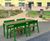 Casteo - steel and wood outdoor picnic table and benches 6