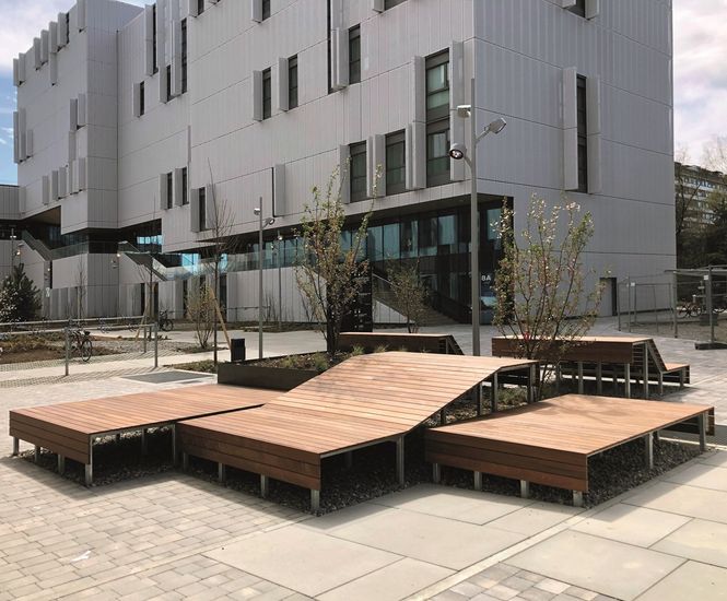 Sundecks - modular steel and WPC outdoor seating
