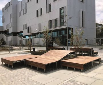 Sundecks - modular steel and WPC outdoor seating