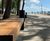 Lena - modular steel and wood outdoor bench 7