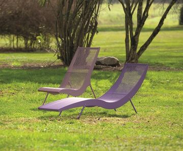 Bojon - hardwood and steel outdoor lounger
