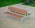 Noale Doppia - double-sided steel and wood seat 0