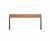 Casteo Leaning Bench - steel and wood outdoor perch seating 1