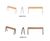 Casteo Leaning Bench - steel and wood outdoor perch seating 2