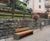 Fola XL - large outdoor steel and wood seat 4