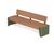 Fola XL - large outdoor steel and wood seat 9