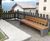 Fola XL - large outdoor steel and wood seat 7