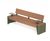 Fola XL - large outdoor steel and wood seat 11