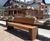 Fola - outdoor steel and wood seat 1