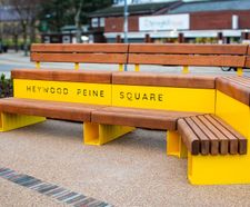 Coordinated street furniture helps transform Peine Square, Heywood