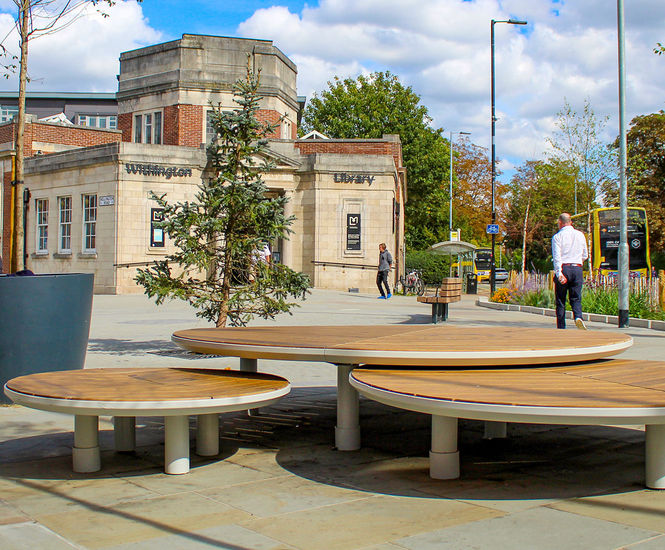 Eclectic range of seating helps transform Withington town centre
