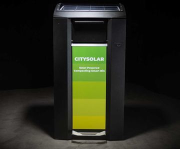 CitySolar - solar-powered compacting smart bin